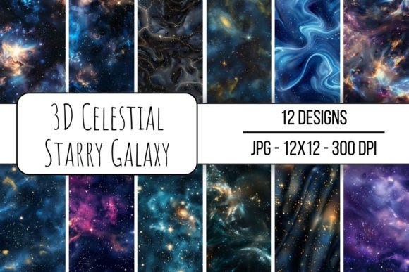 3D Celestial Starry Galaxy: Practical Visual Applications