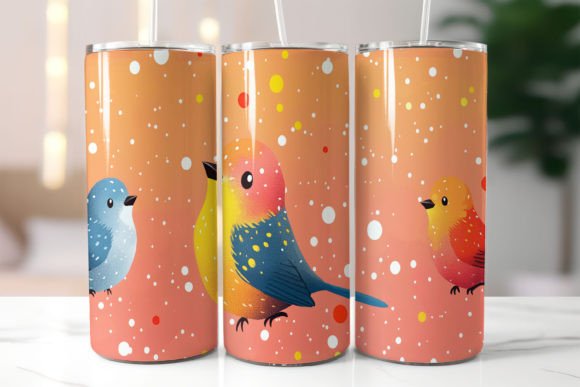Cute Pattern 20oz Skinny Tumbler Wrap Guide