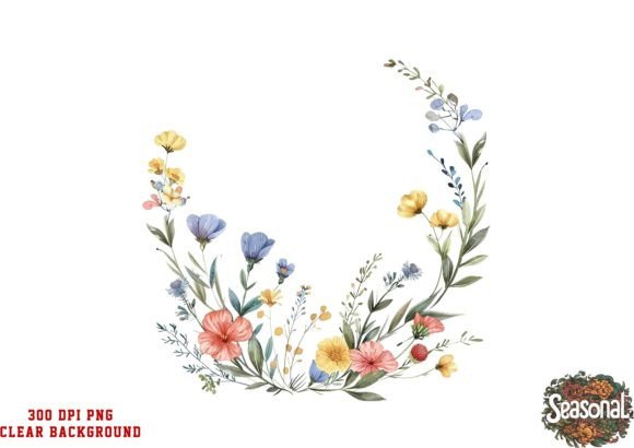 Evaluating Watercolor Wildflower PNG Clipart for Design Projects