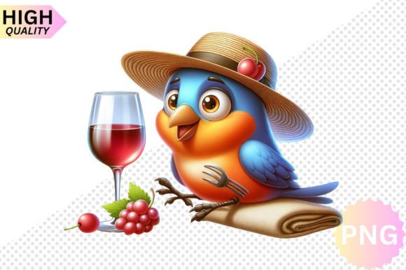 Funny Bird and Wine Glass Clipart: A Creative Guide