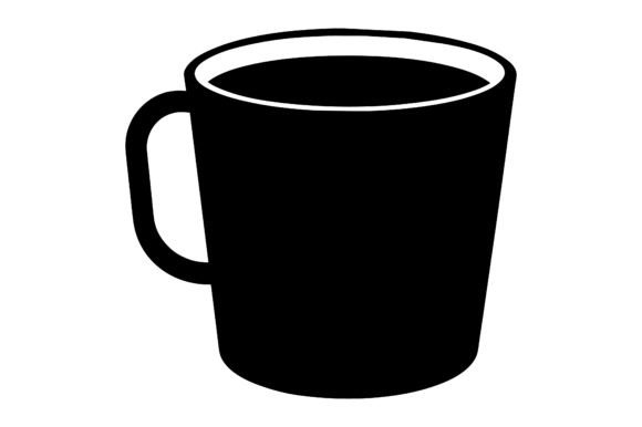 Integrating a Plastic Mug Black Silhouette Vector into Professional Design Workflows