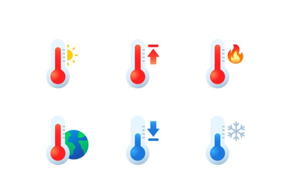 Integrating Thermometer Temperature Icons into Visual Workflows and Data Communication