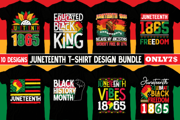 Juneteenth T-Shirt Design Bundle: Practical Creative Value