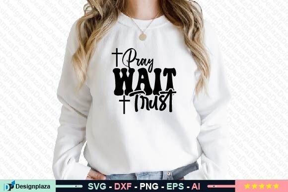 Pray Wait Trust SVG: Strategic Application for Faith-Based Branding and Digital Products