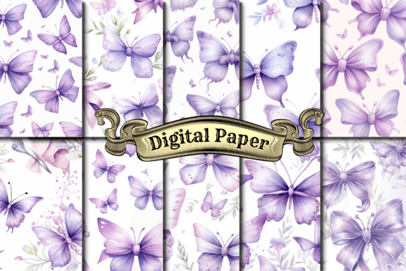 Purple Butterfly Digital Paper: A Creative Guide