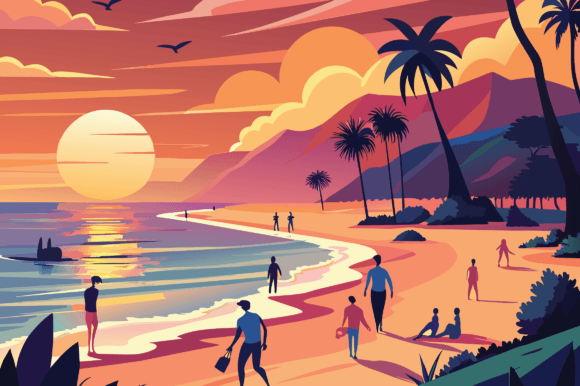 Summer Amazing Sea Handrawn Illustration: Practical Applications for Creative Projects