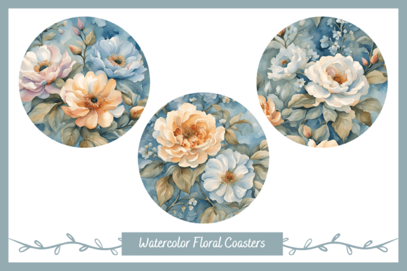 The Strategic Value of Watercolor Floral Round Coaster Designs in Modern Branding and Creative Commerce