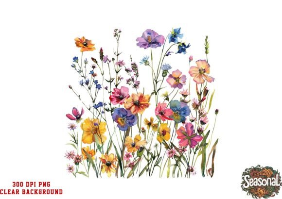Watercolor Wildflower Bouquet Clipart Guide